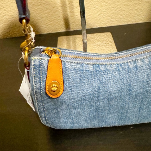 COACH Denim Swinger 20 Shoulder Bag - Picture 2 of 8